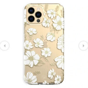 Velvet Caviar iPhone 13 case White and Gold Floral